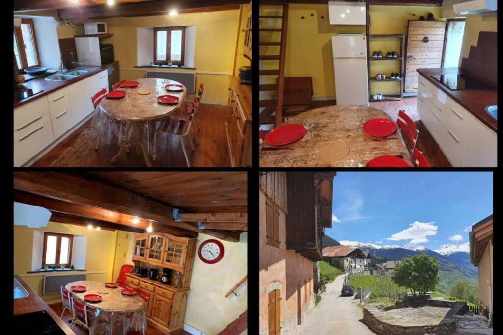Maison Individuelle Chaleureuse Au Calme Bourg-Saint-Maurice Luaran gambar